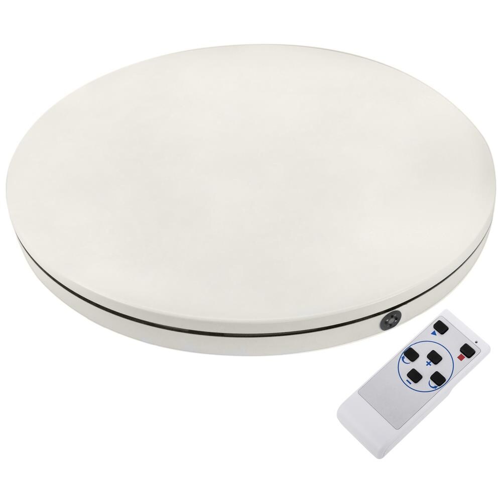 Base Girevole Elettrica PrimeMatik 35 Cm – Bianca, Carico 40 Kg, Rotazione 360°