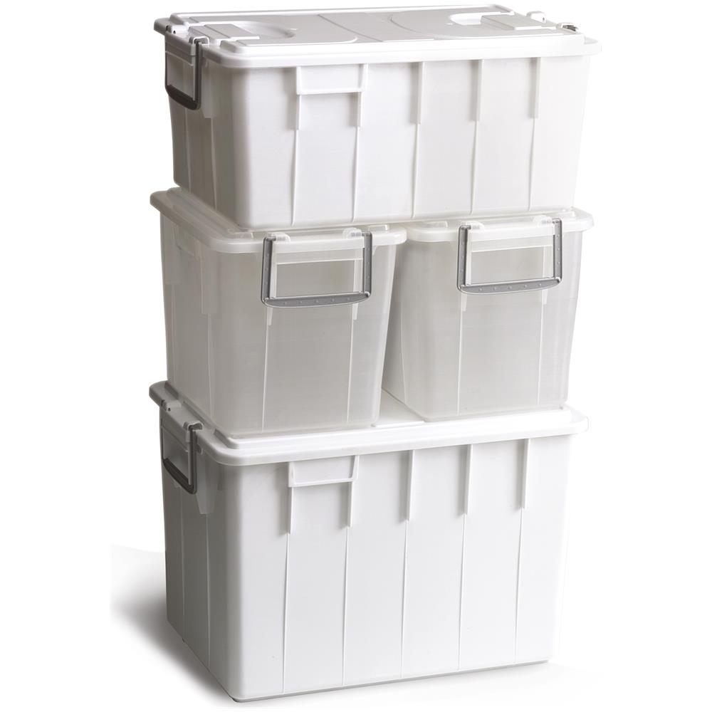 Cassa Per Alimenti In Plastica Da 40 Litri Con Coperchio - Modello Food Box - Bianco - Foto 2