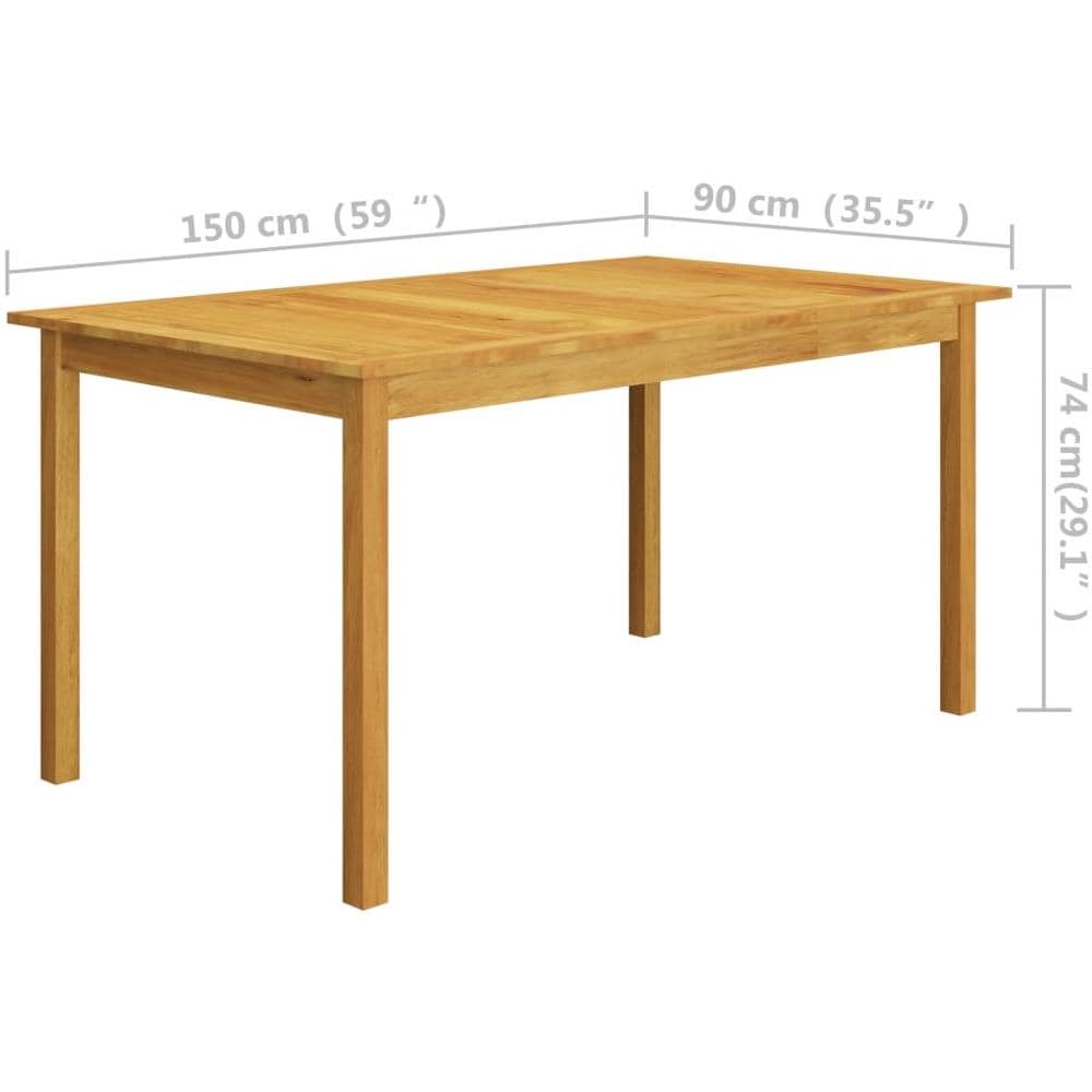 Set Mobili Da Pranzo Per Giardino 5 Pz Grigio - Foto 8