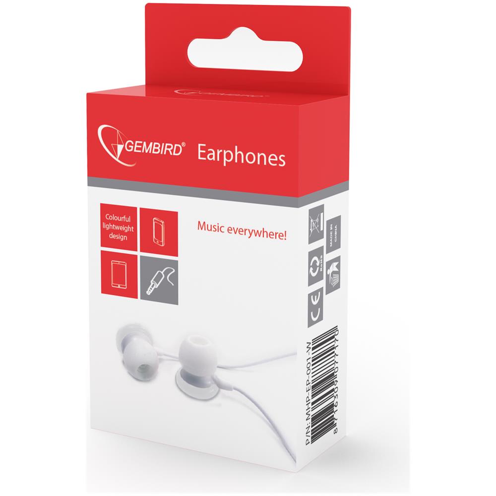 MHP-EP-001-W, Intraurale, Interno orecchio, 50 - 18000 Hz, Cablato, 3.5 mm (1/8") , 0,9m - Foto 2