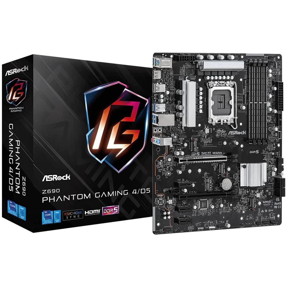 Scheda Madre Z690 Phantom Gaming 4 / D5 Socket LGA 1700 Chipset Z690 ATX - Foto 1