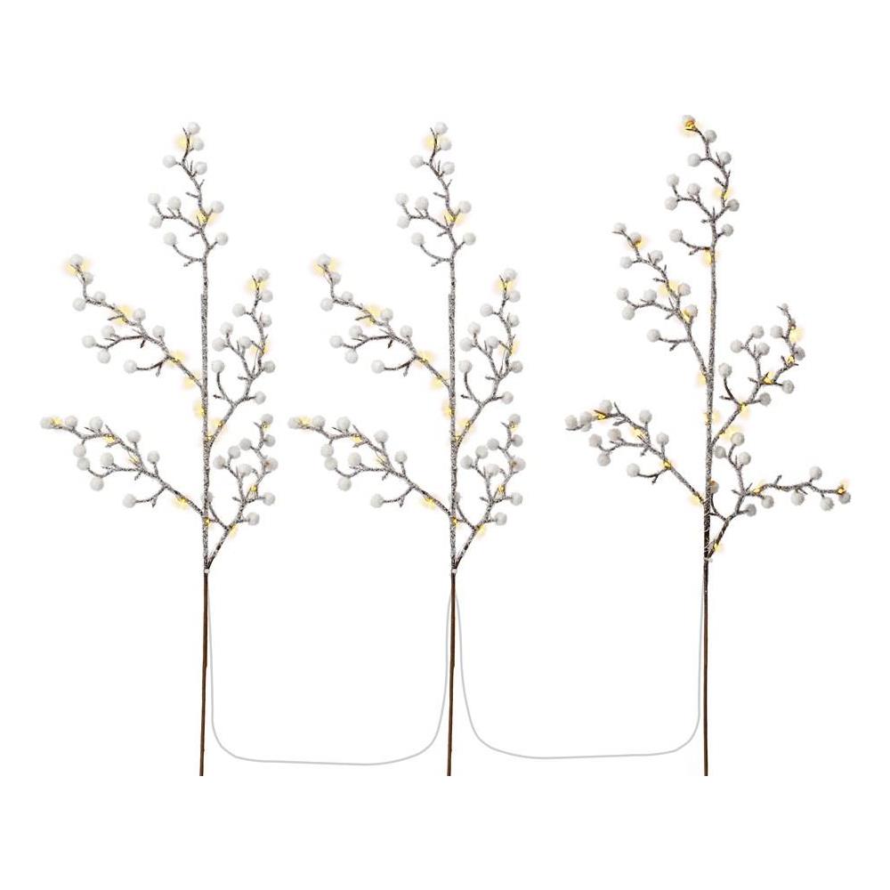Set Di 3 Alberi Luminosi Con 75 Led - Foto 1