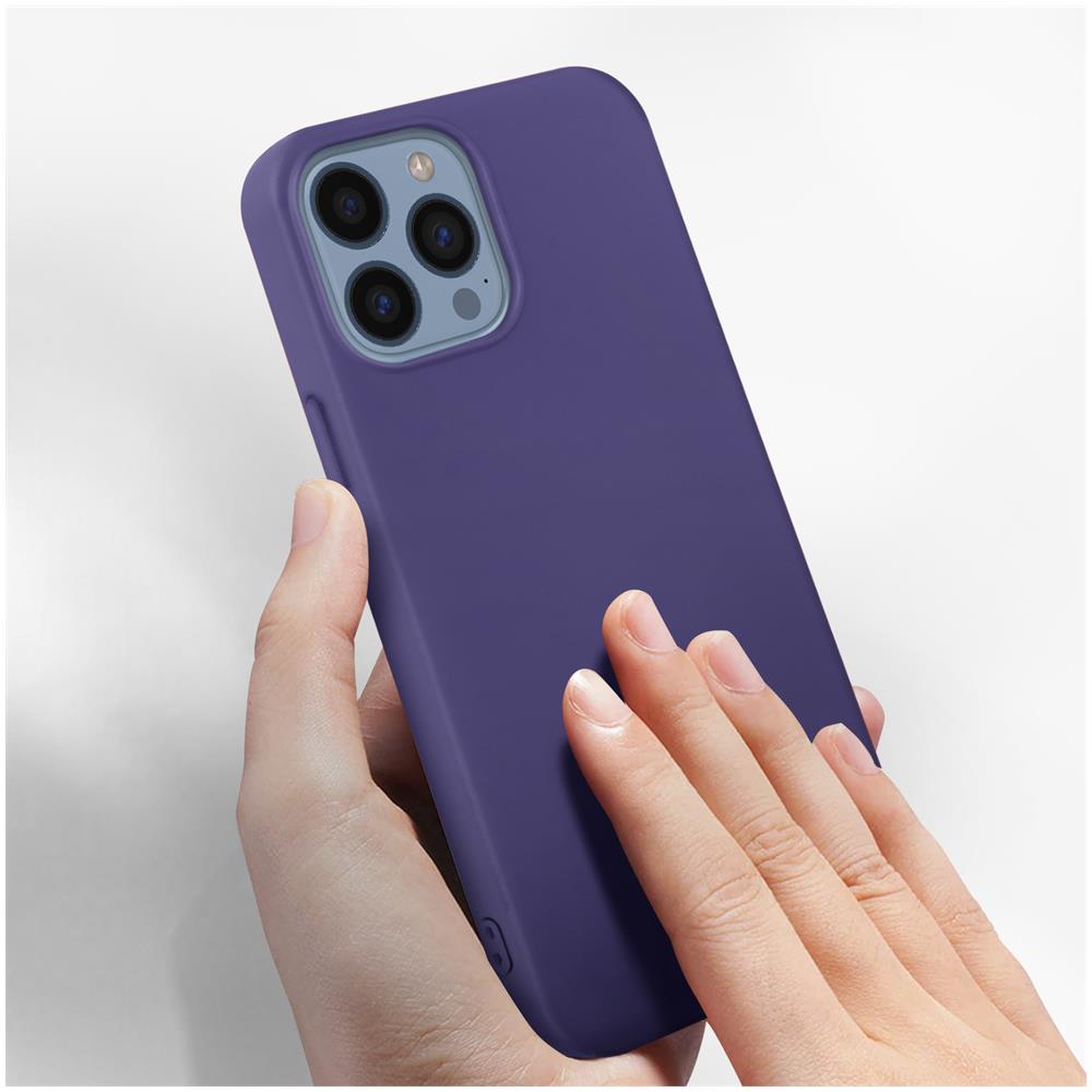 Cover Per Iphone 13 Pro Max In Silicone Semi-rigido Soft-touch Viola - Foto 2