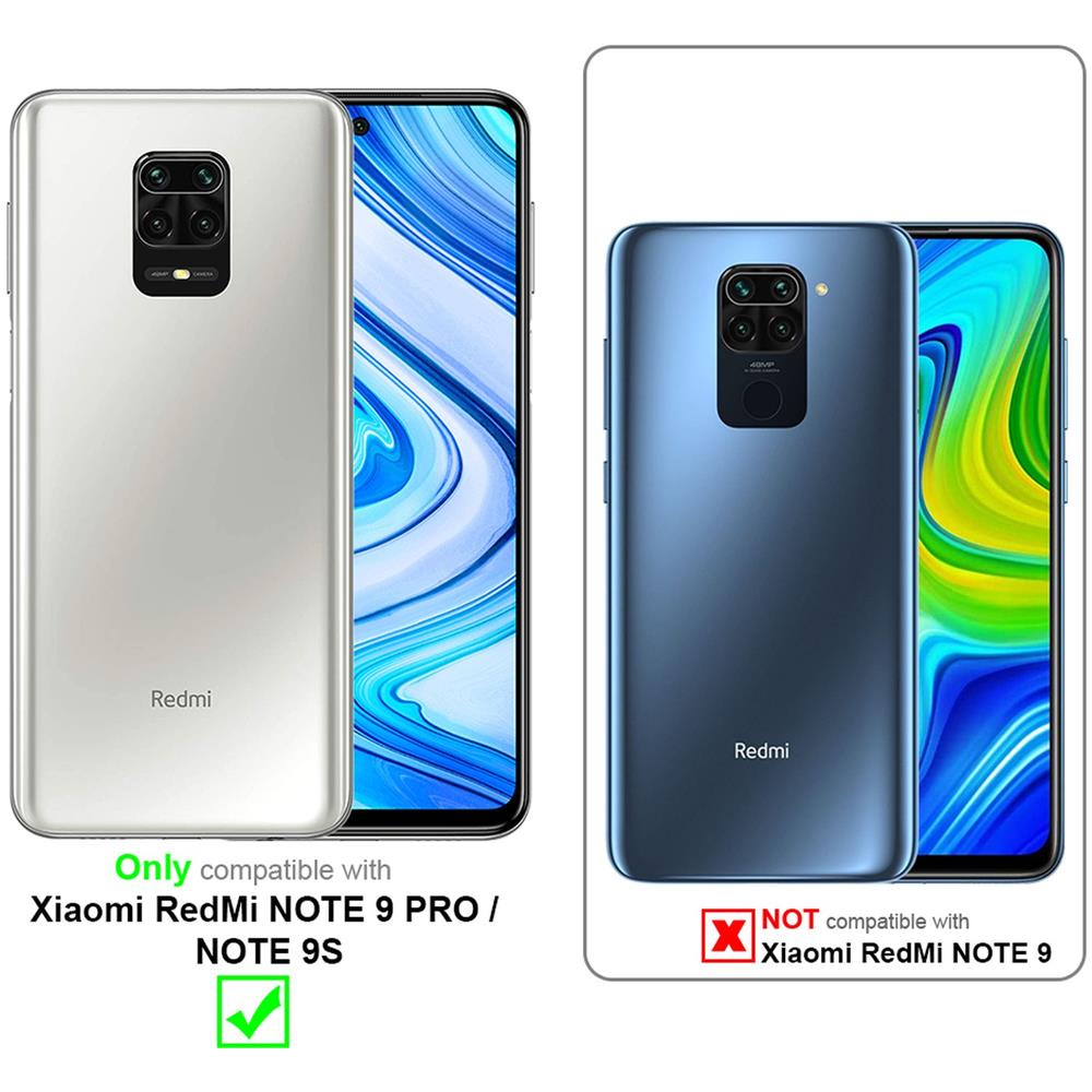 Custodia Compatibile Con Xiaomi Redmi Note 9 Pro / Note 9s In Rosso Mela - Coperchio Protettiva Con Chiusura Magnetica, Funzione Stand E Tasca Per Le Carte - Foto 2