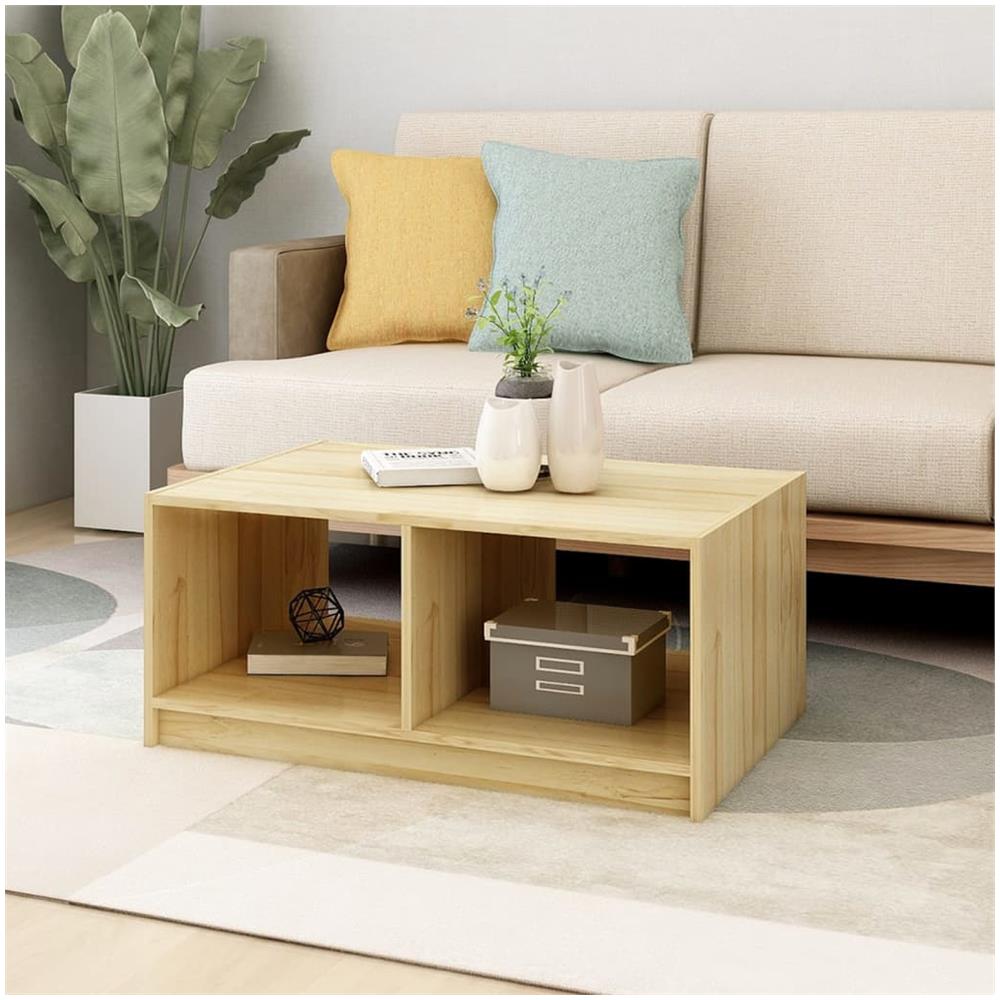 Tavolino da Salotto 75x50x33,5 cm Legno Massello di Pino - Foto 3