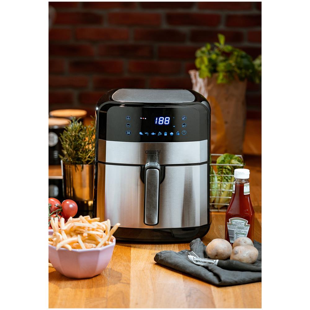 Friggitrice ad Aria CR 6311 Capacità 5 Litri 2500 Watt Colore Nero / Argento - Foto 8