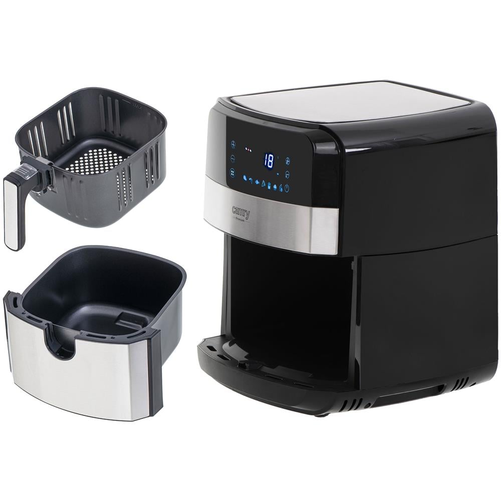 Friggitrice ad Aria CR 6311 Capacità 5 Litri 2500 Watt Colore Nero / Argento - Foto 2