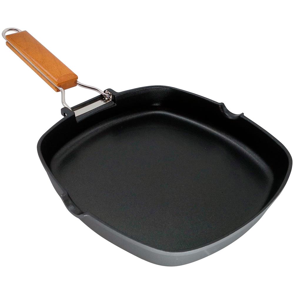Bistecchiera con Dimensioni 28x28 cm Antiaderente Senza PFOA Colore Nero  - Foto 1