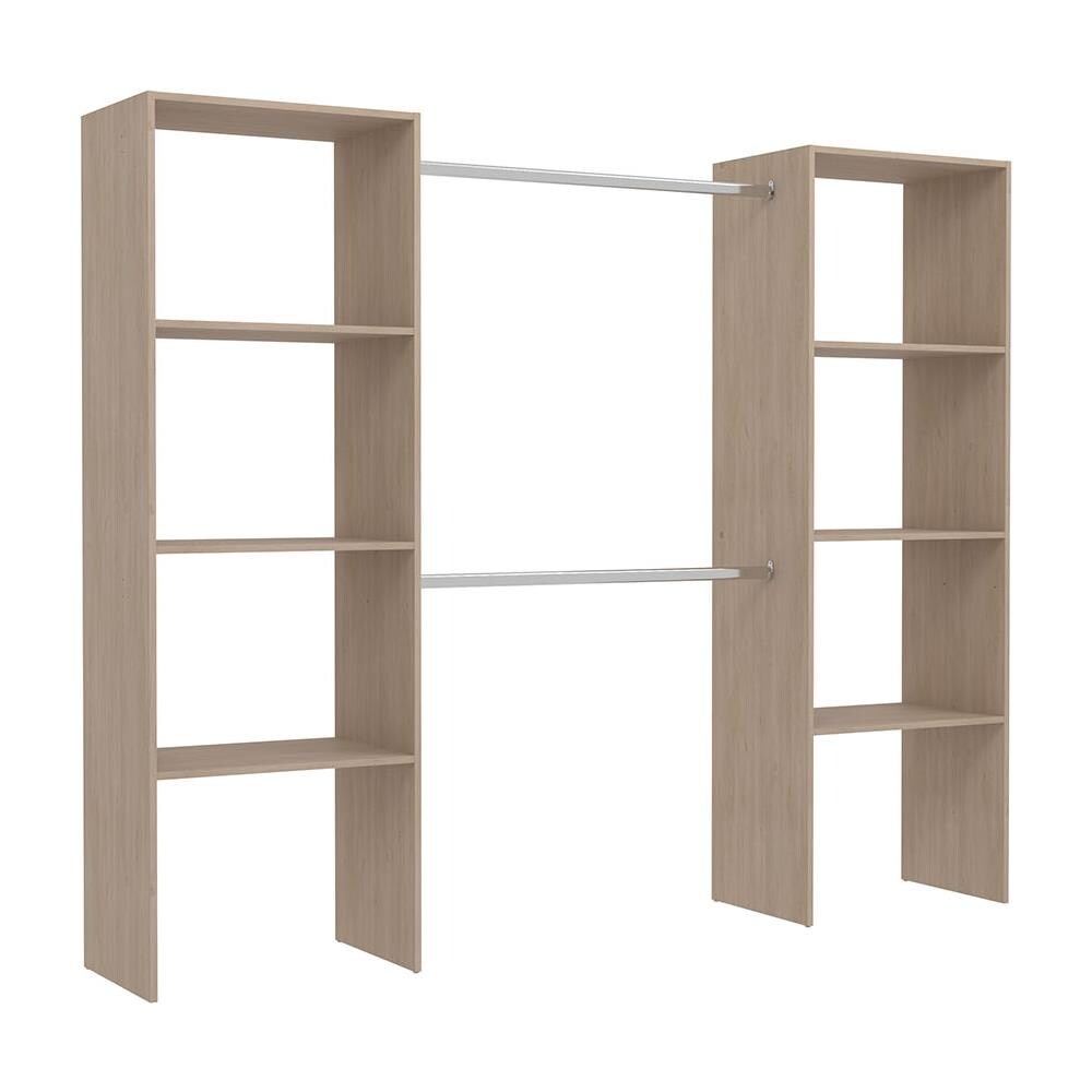 Elysee Armadio In Legno, 6 Ripiani, 2 Armadi: 220x40x180 - Foto 1