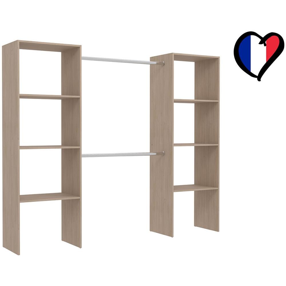 Elysee Armadio In Legno, 6 Ripiani, 2 Armadi: 220x40x180 - Foto 2