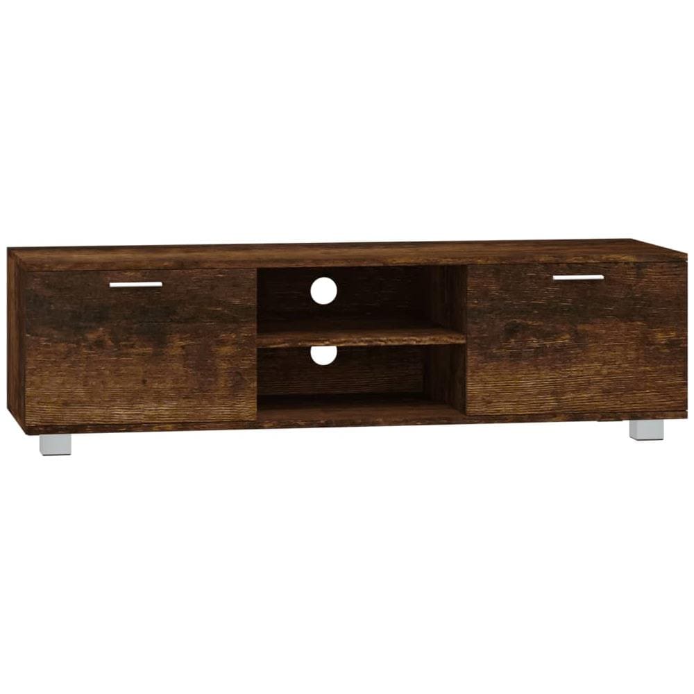 Mobile Tv Rovere Fumo 140x40,5x35 Cm In Legno Multistrato - Foto 2