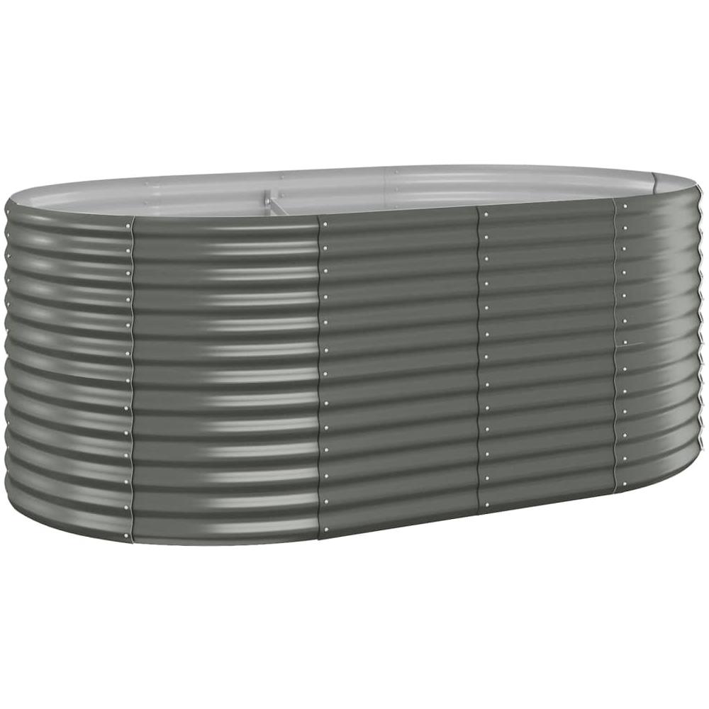 Letto Giardino Acciaio Verniciato a Polvere 175x100x68cm Grigio - Foto 1