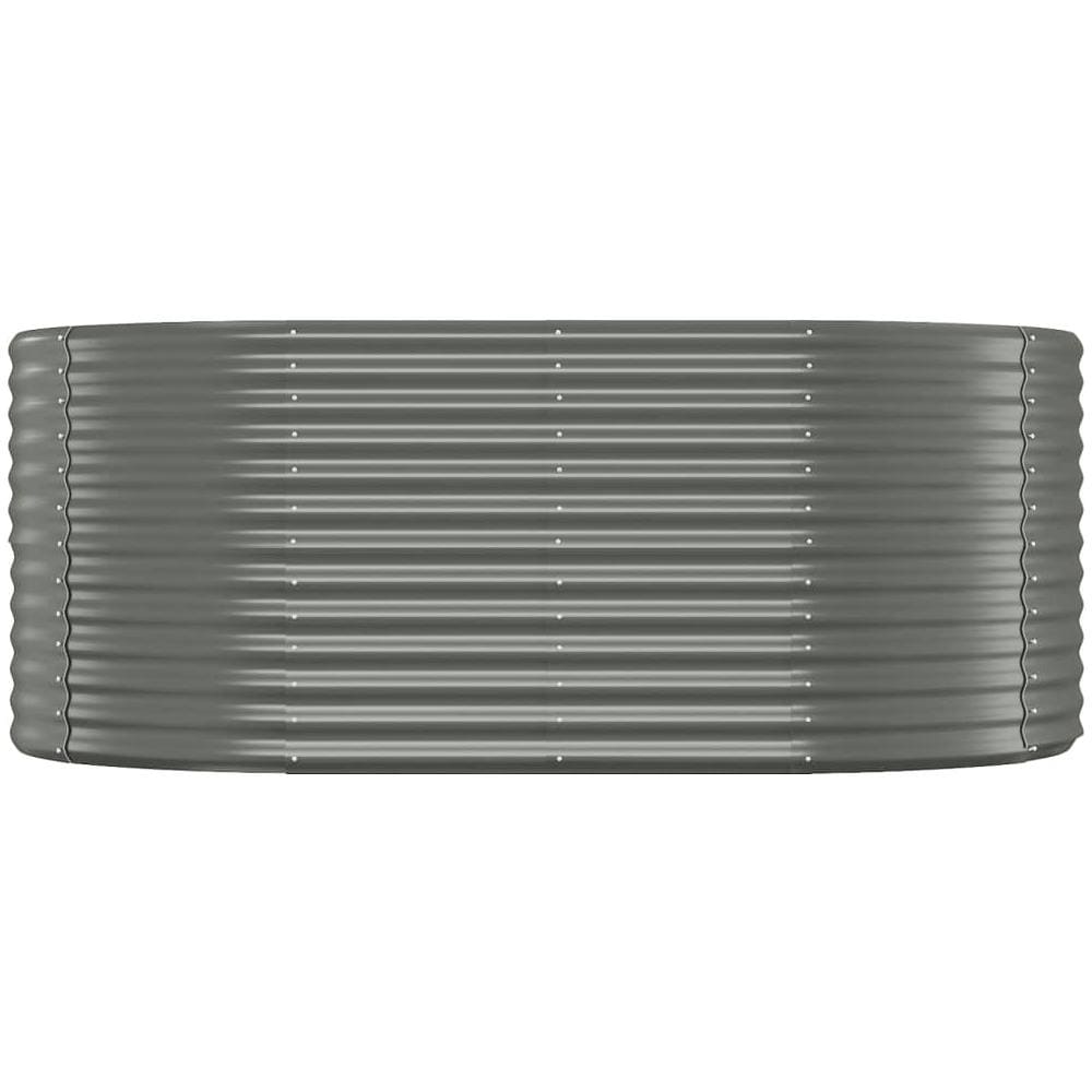 Letto Giardino Acciaio Verniciato a Polvere 175x100x68cm Grigio - Foto 2