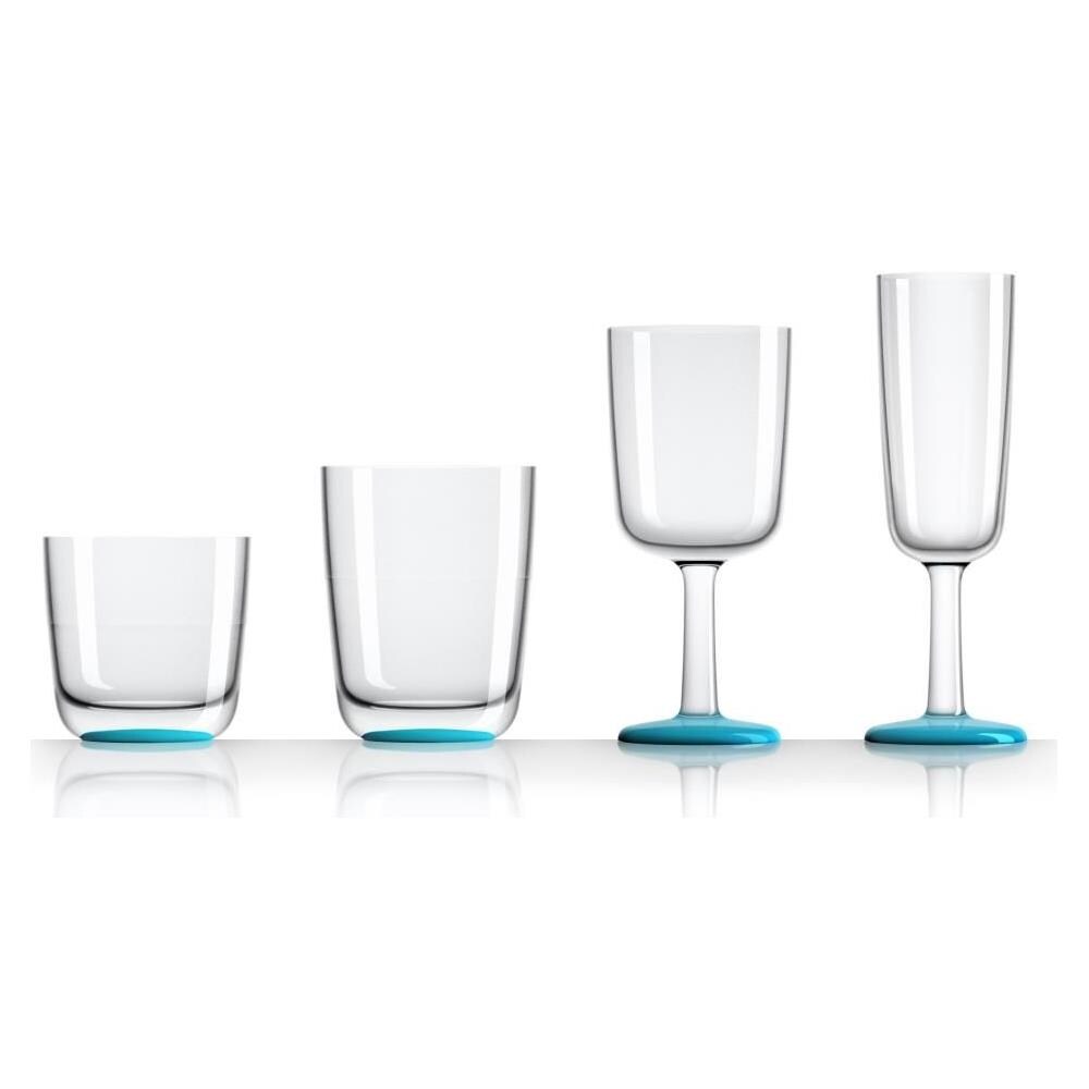 Bicchieri In Tritan Disegnata Da Marc Newson.infrangibili, Lavabili In Lavastoviglie E Senza Bpa. Impilabili Per Una Comoda Conservazione A Bordo.base Antiscivolo Con Anello In Gomma Incorporato Per Un'ottima Stabilità. - Foto 1