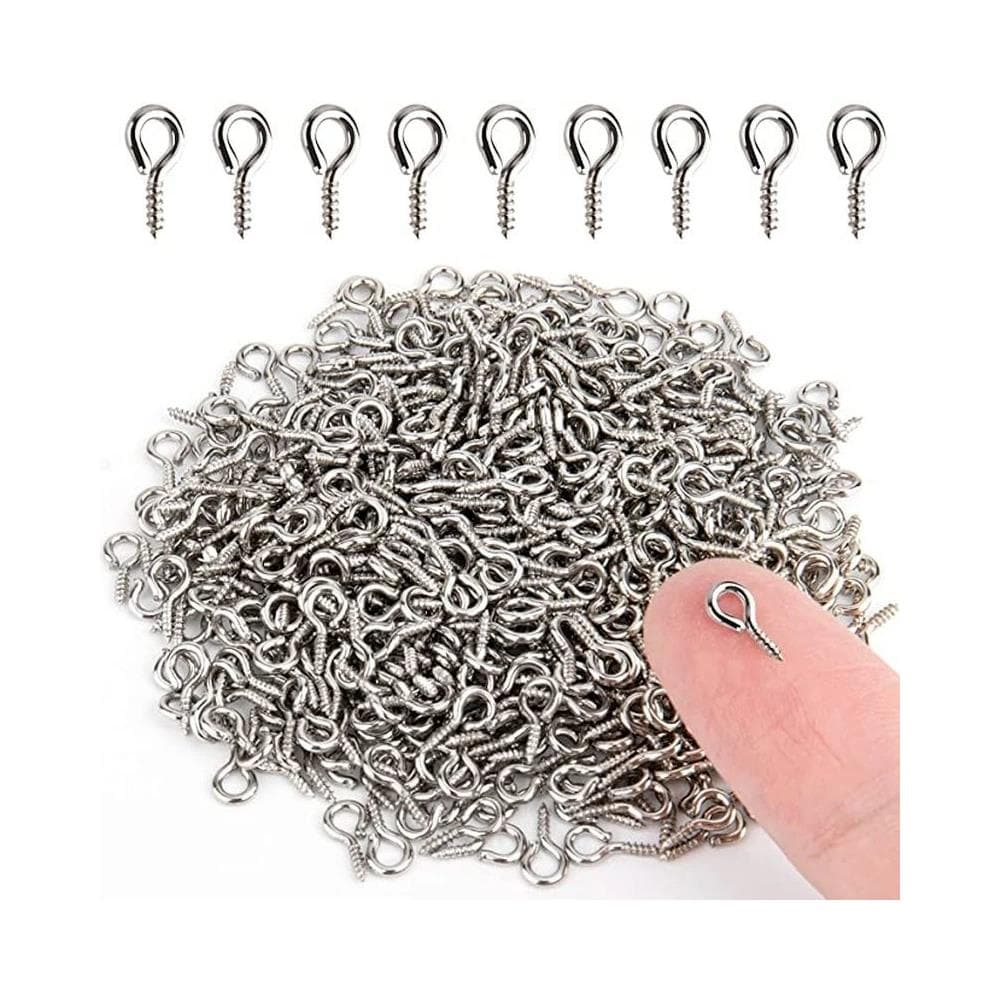 Perni Con Occhiello A Vite Piccoli, Confezione Da 200 Silver - Foto 2