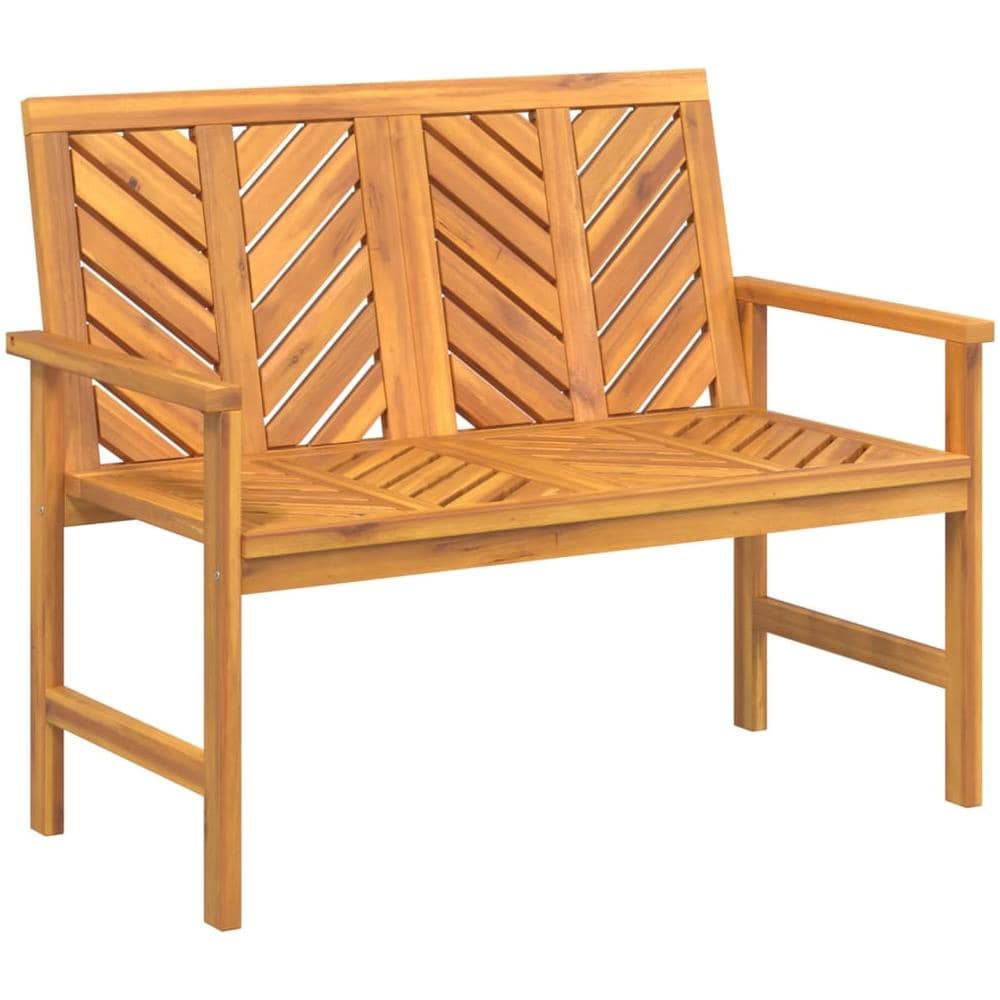 Panca da Giardino 109 cm in Legno Massello di Acacia - Foto 2