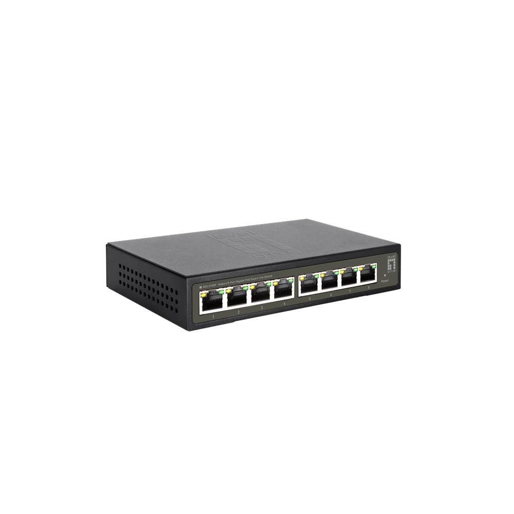 GES-2108P switch di rete Gestito L2 Gigabit Ethernet (10/100/1000) Supporto Power over Ethernet (PoE) Nero - Foto 3