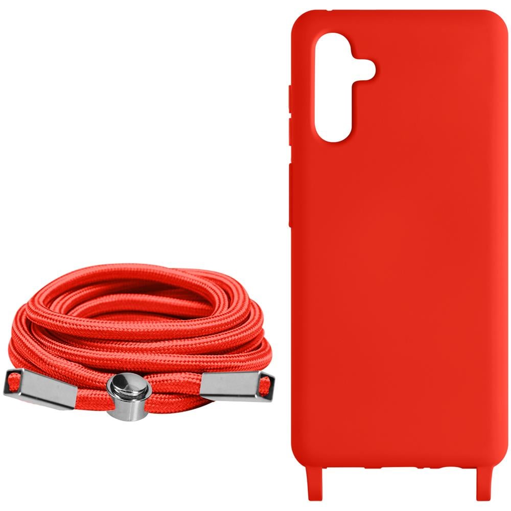 Cover Cordino Per Samsung Galaxy A54 5g Collana / Tracolla 80 Cm Rossa - Foto 5