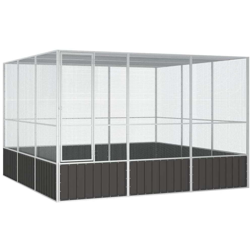 Gabbia Uccelli Antracite 302,5x324,5x211,5 Cm Acciaio Zincato - Foto 1