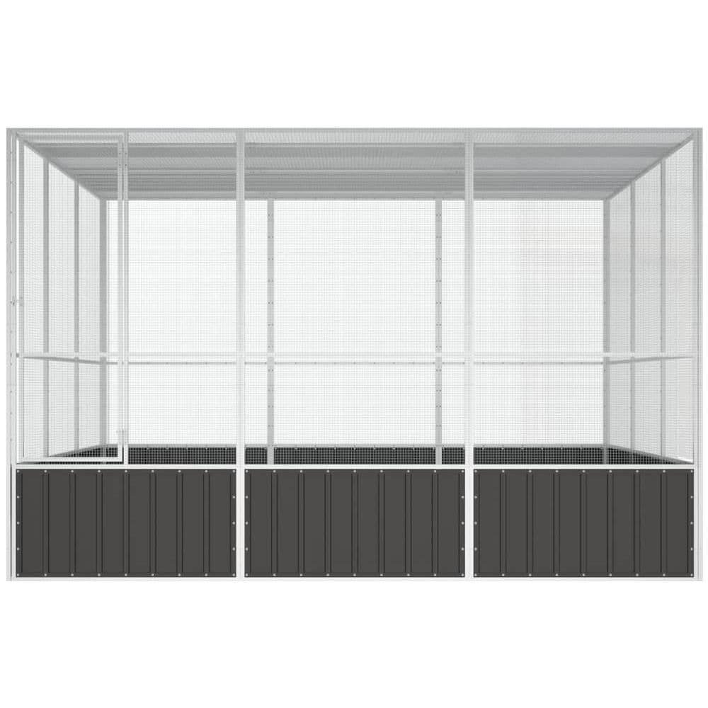 Gabbia Uccelli Antracite 302,5x324,5x211,5 Cm Acciaio Zincato - Foto 3