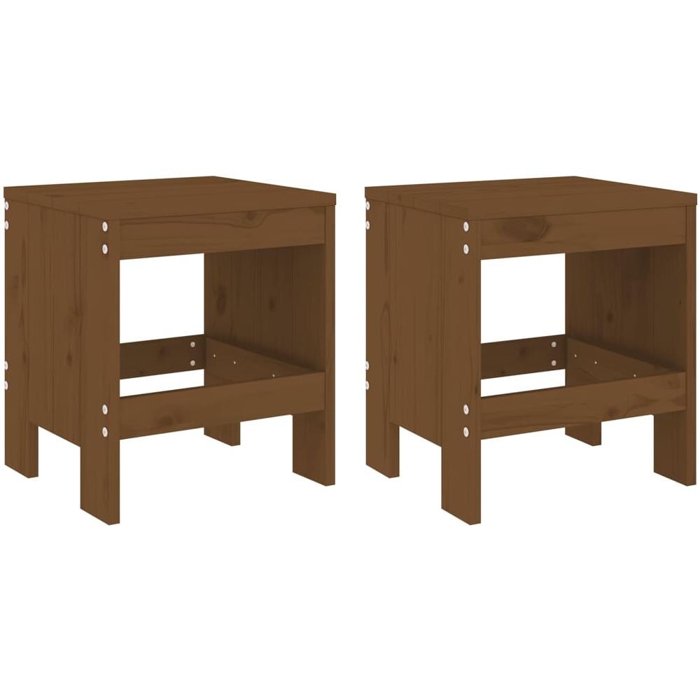 Set Da Bistrot Da Giardino 3 Pz Miele In Legno Massello Di Pino - Foto 3