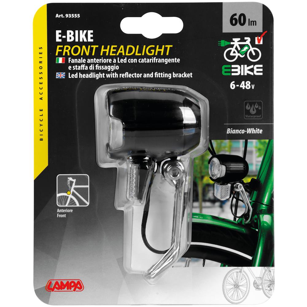 E-bike, Fanale Anteriore A Led Per Biciclette Elettriche - 6/48v - Foto 3
