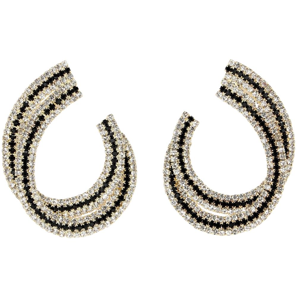 Orecchini con Cristalli a Forma di Eclissi - Foto 1
