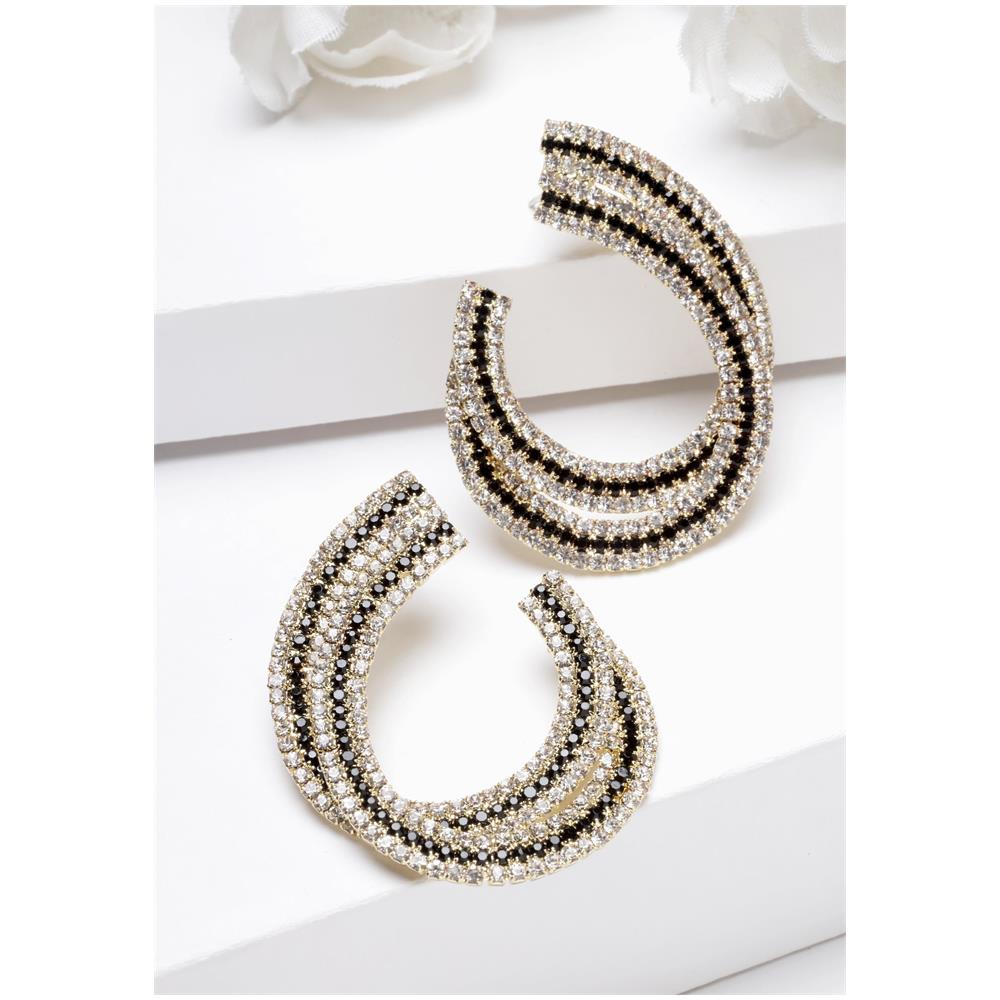 Orecchini con Cristalli a Forma di Eclissi - Foto 2