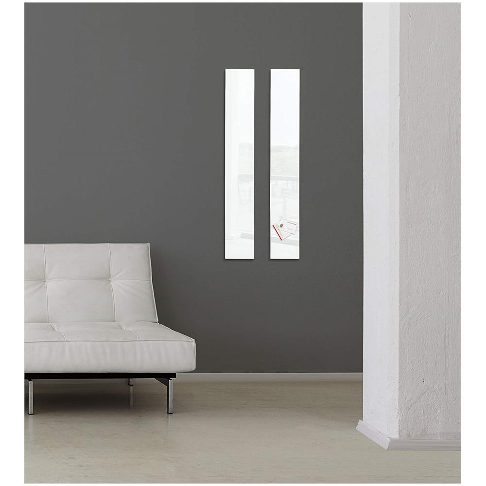 Lavagna Magnetica in Vetro Artverum® 12 x 78 cm Bianco - Foto 2