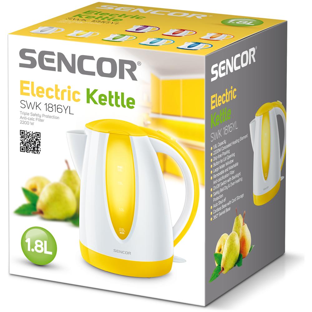 Bollitore Capacità 1.8 Litri Colore Giallo - Foto 2