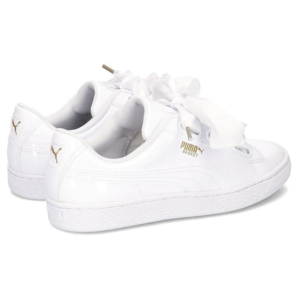 Puma - Basket Heart Patent Wn's 02 White Scarpa Tempo Libero - Donna Uk 6 -  ePRICE