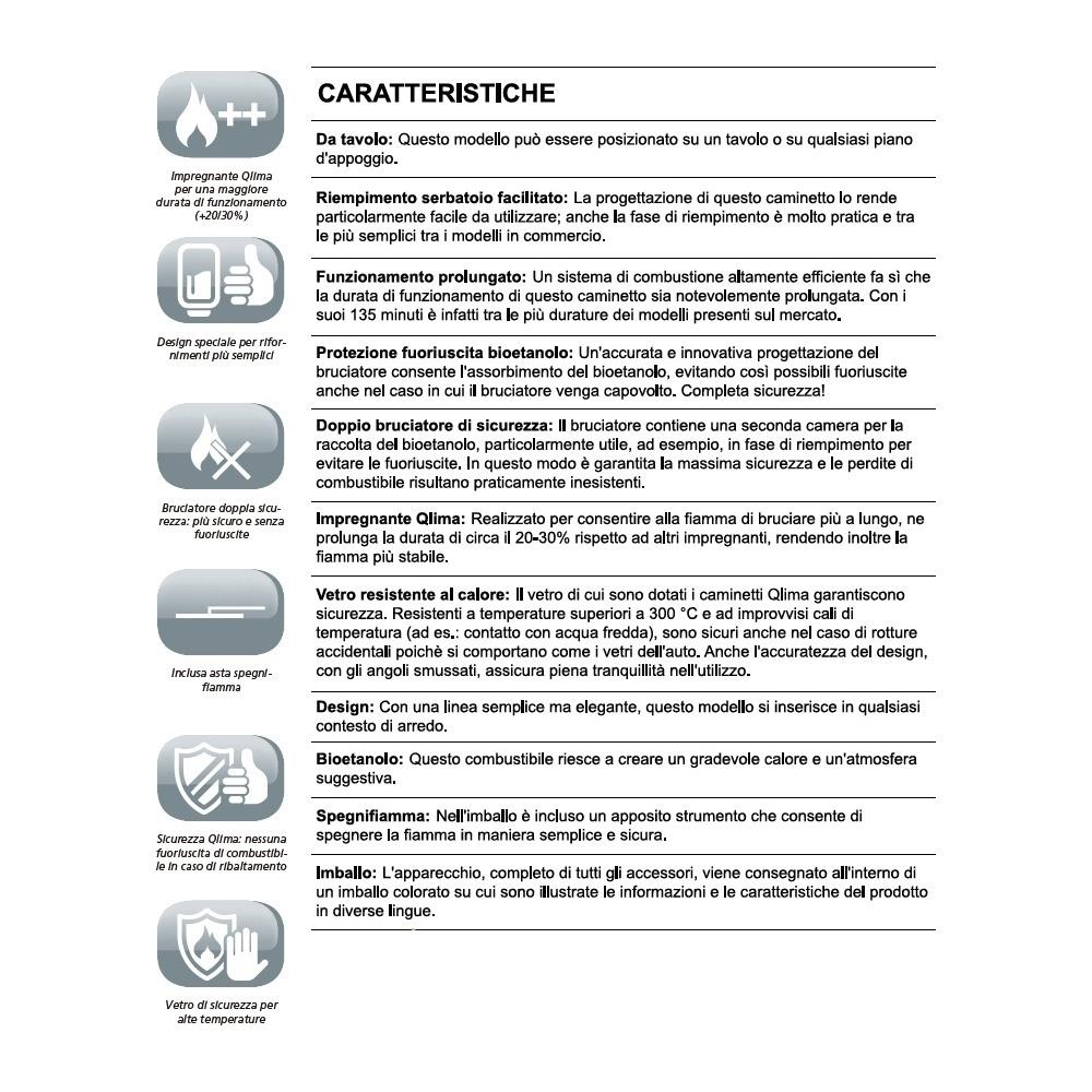 Caminetto Decorativo A Bioetanolo Ffb830 - Foto 2