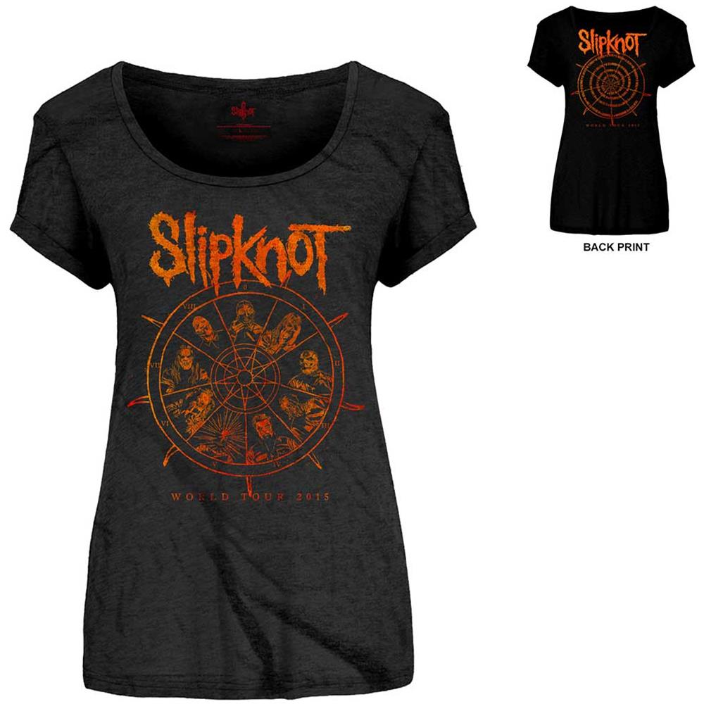 Slipknot - The Wheel With Back Printing (T-Shirt Donna Tg. L)  - Foto 1