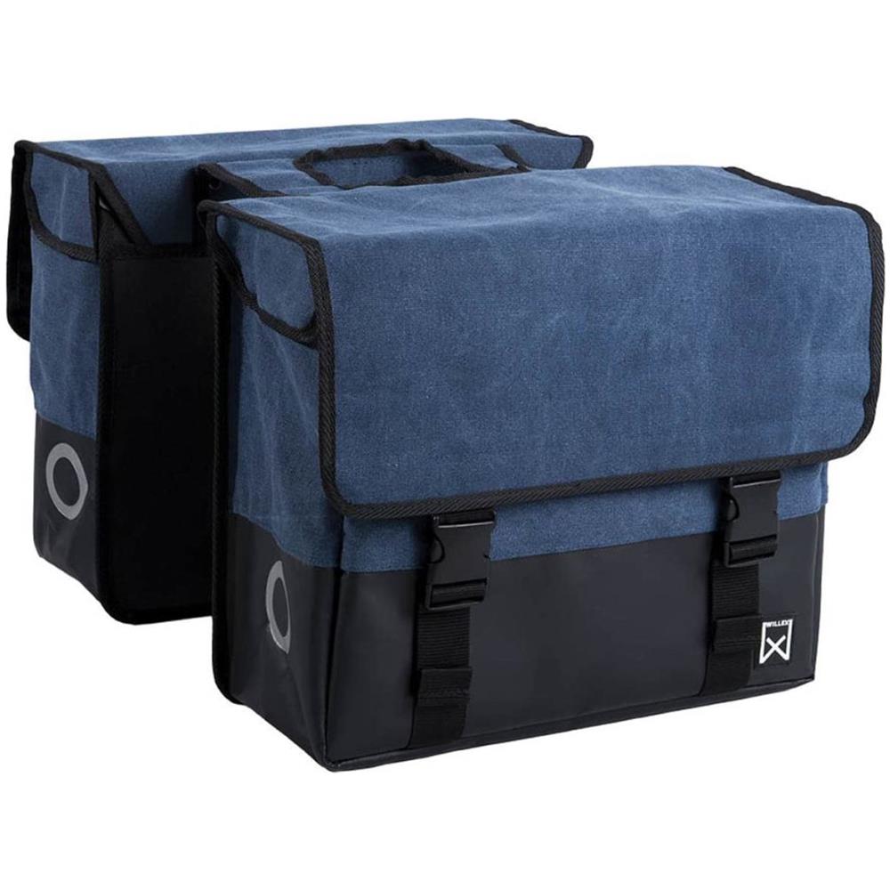 Borsa Portariviste In Tela Da Bici 48 L Blu E Nero Opaco 15213 - Foto 1