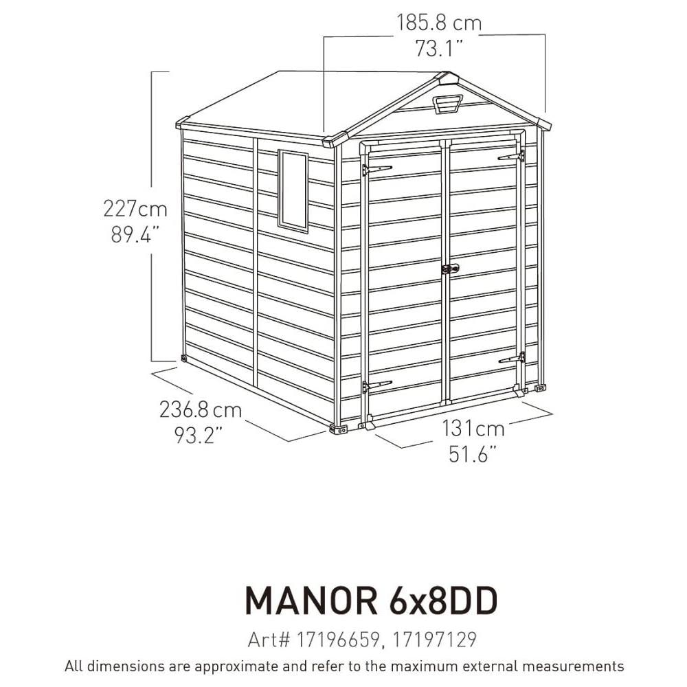 Casetta Giardino Per Deposito All'aperto 185,8x236,8x227cm 7,6m? - Foto 3
