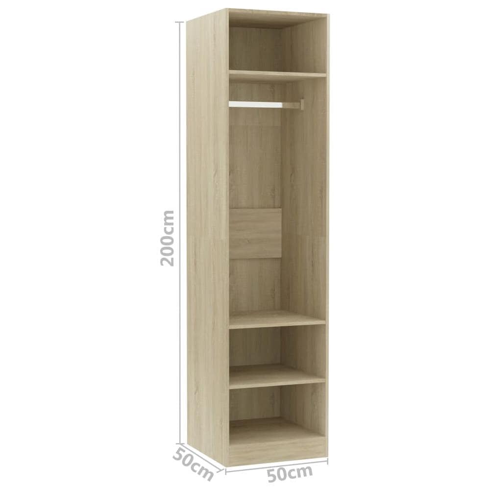 Armadio Rovere Sonoma 50x50x200 cm in Legno Multistrato - Foto 7