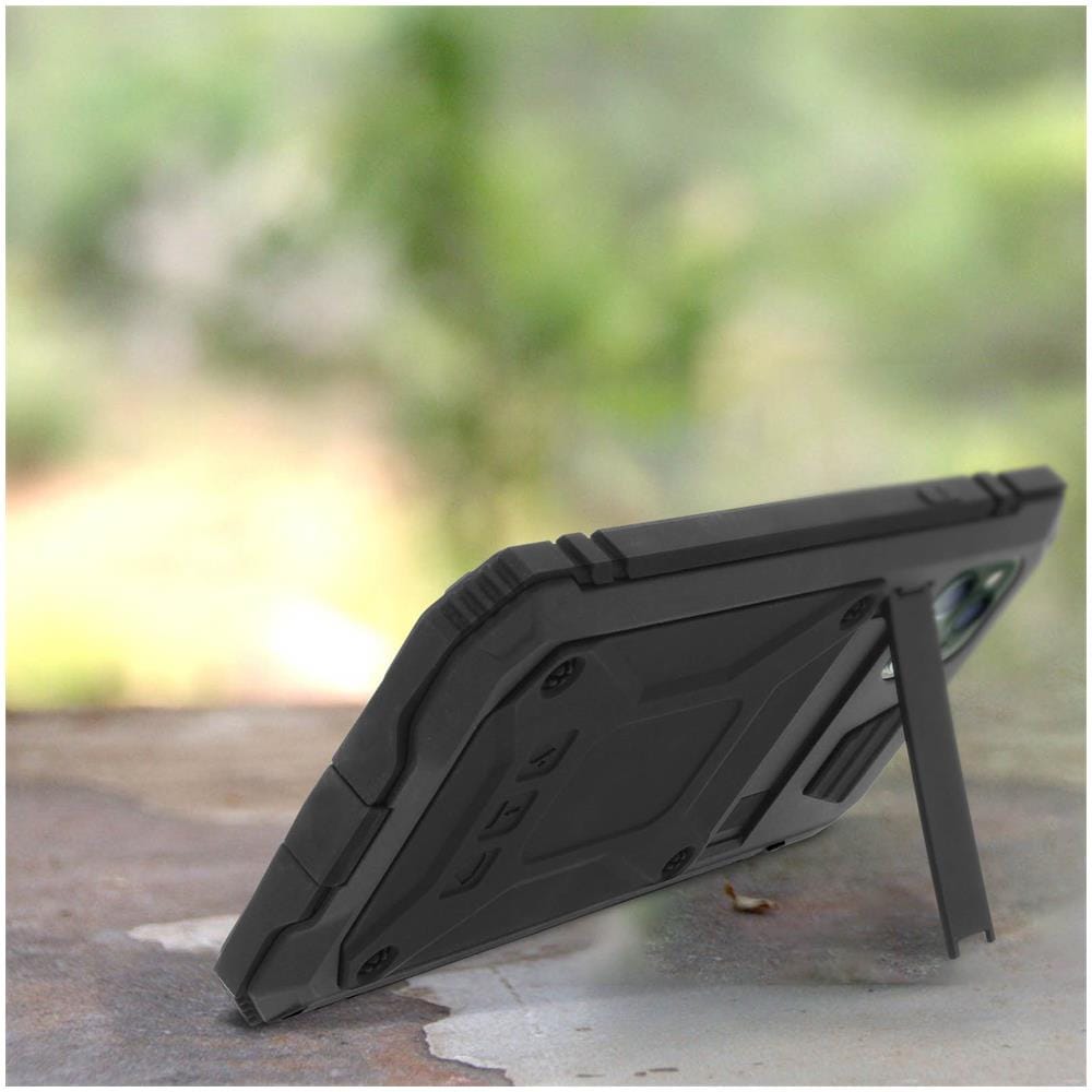 Cover Iphone 11 Pro In Alluminio E Silicone Con Supporto Video Serie Tank Nero - Foto 2