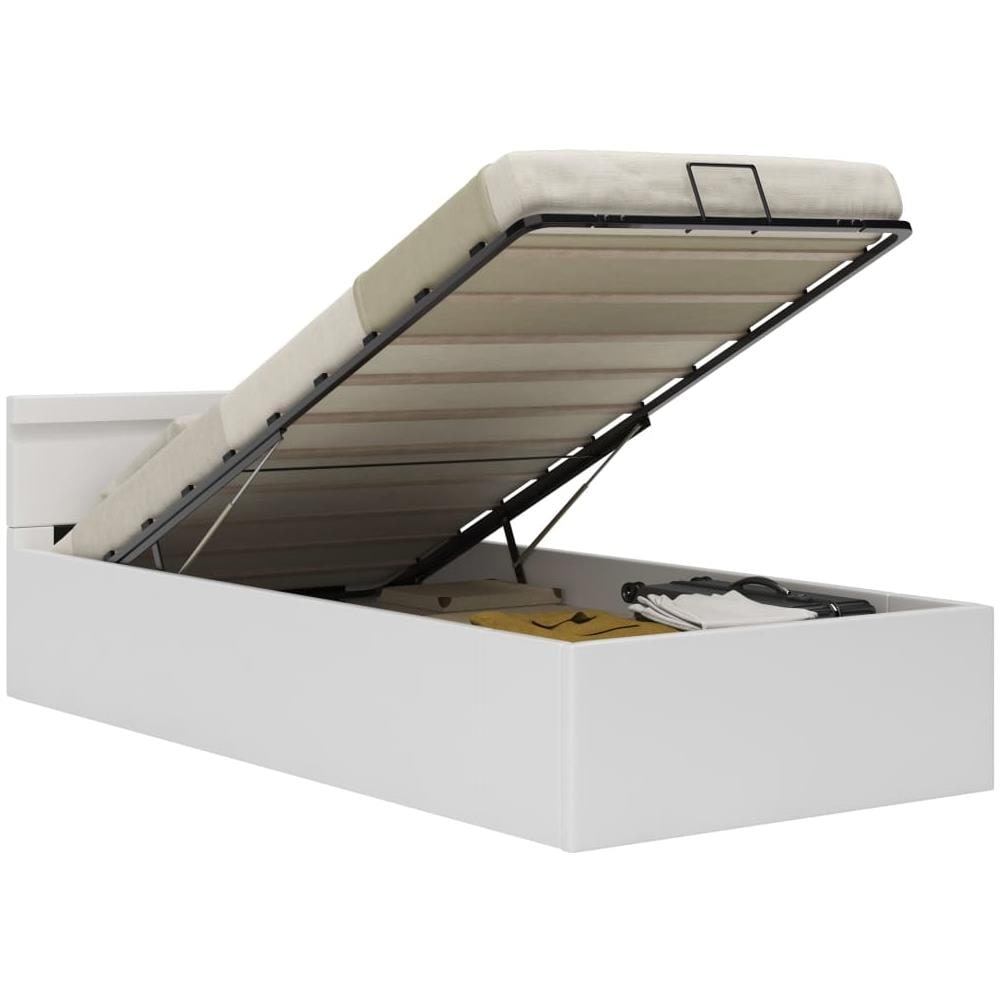 Giroletto Contenitore Idraulico LED Bianco Similpelle 100x200cm - Foto 2