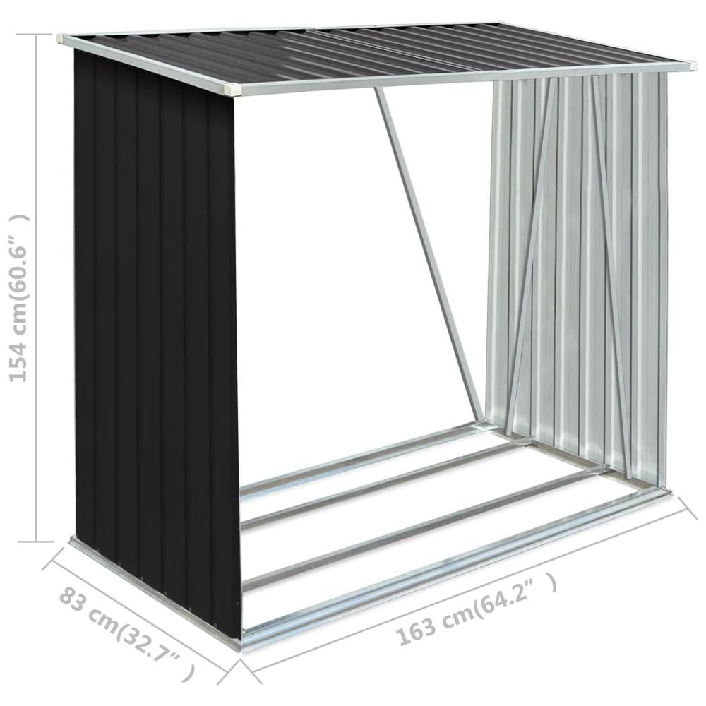 Capannone Da Giardino In Acciaio Zincato 163x83x154cm Antracite - Foto 12