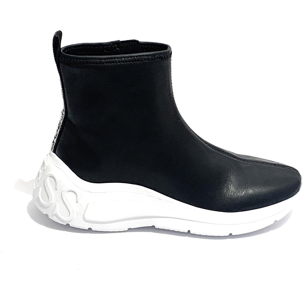 GUESS - Scarpe Donna Guess Sneaker Alto Con Zip Fondo Running Sindera  Ecopelle Black D20gu51 - ePRICE