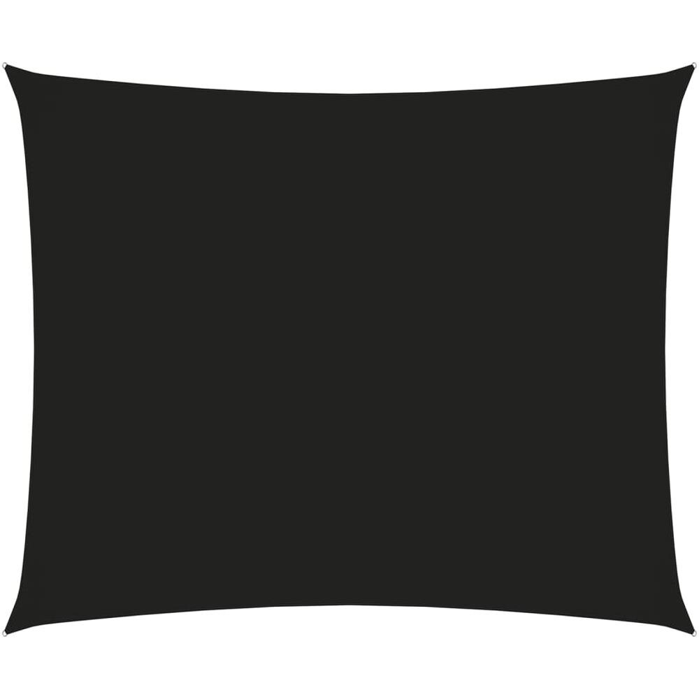 Parasole a Vela Oxford Rettangolare 4x5 m Nero - Foto 1