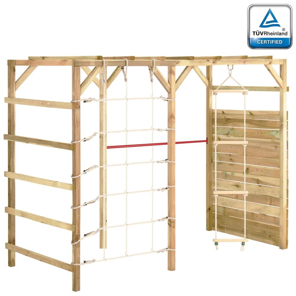 Struttura di Arrampicata 240x100x170cm Legno di Pino Impregnato - Foto 1