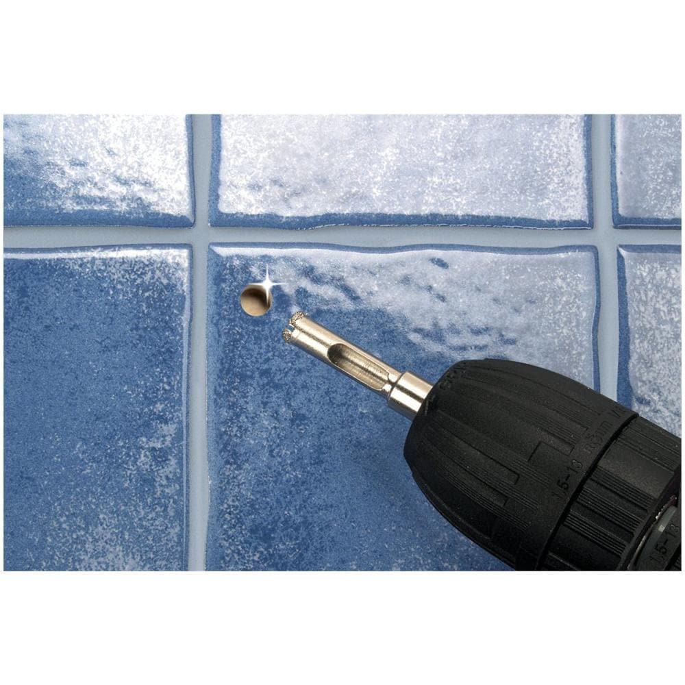 5917000, Drill, Diamond drill bit, Fine stoneware, Glazed tile, Granito, Attacco cilindrico, Acciaio inossidabile, Blister - Foto 2