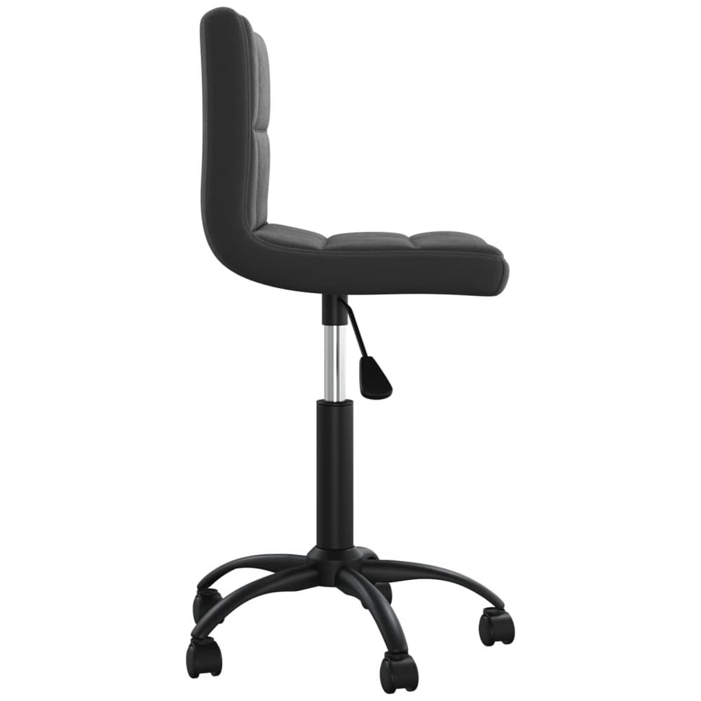 Sedia Girevole Da Ufficio Nera In Velluto - Foto 3