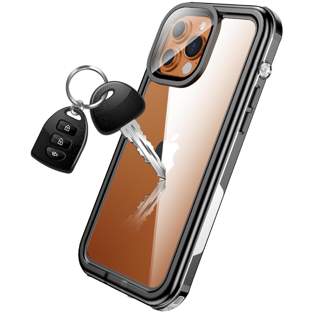 Custodia Impermeabile Per Iphone 13/13 Pro Nera /grigia /trasparente - Foto 2