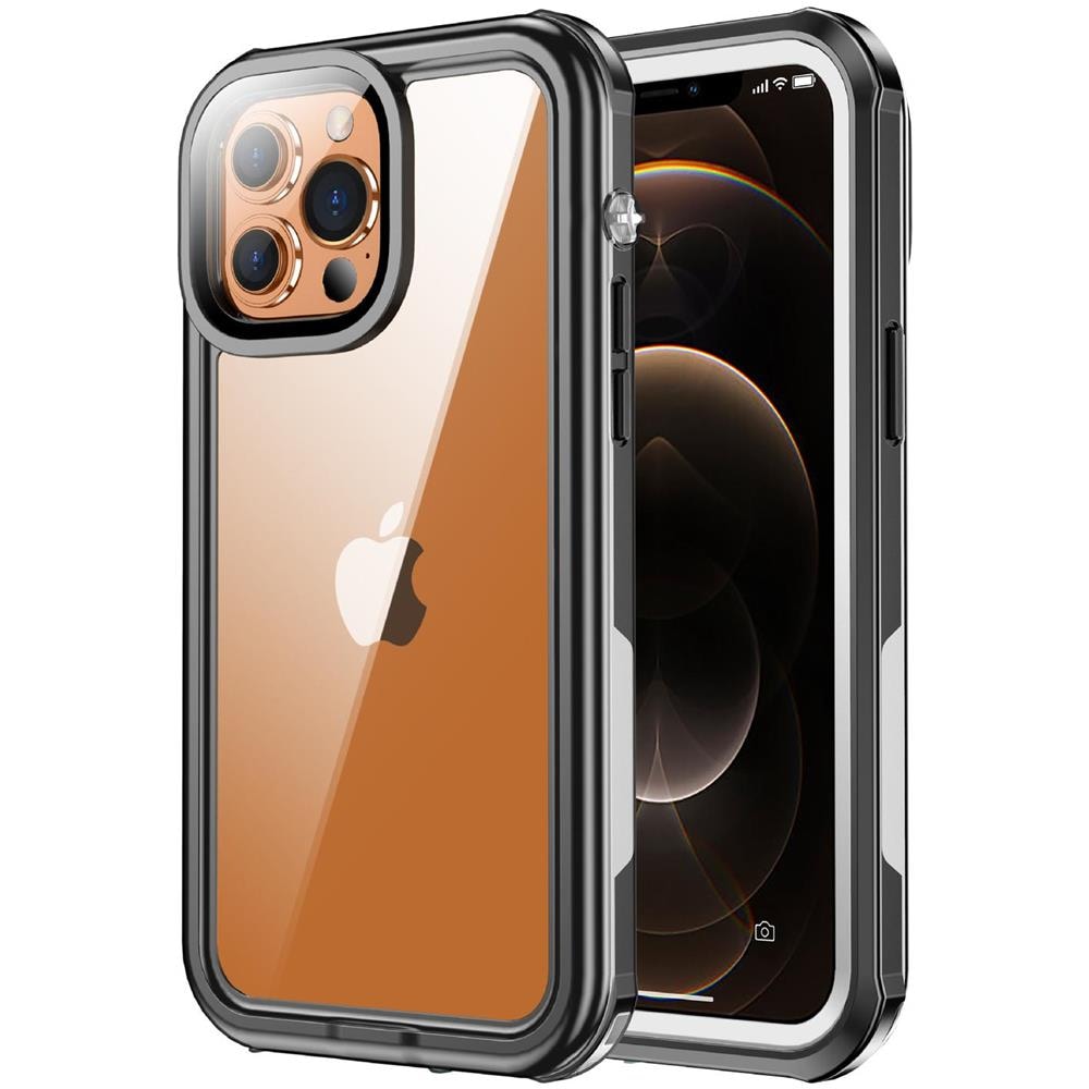 Custodia Impermeabile Per Iphone 13/13 Pro Nera /grigia /trasparente - Foto 8