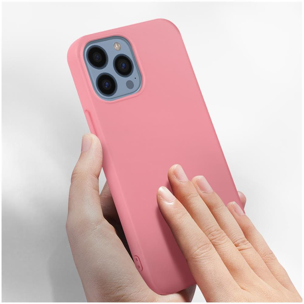 Cover Per Iphone 13 Pro Max In Silicone Semi-rigido Soft-touch Rosa Chiaro - Foto 2