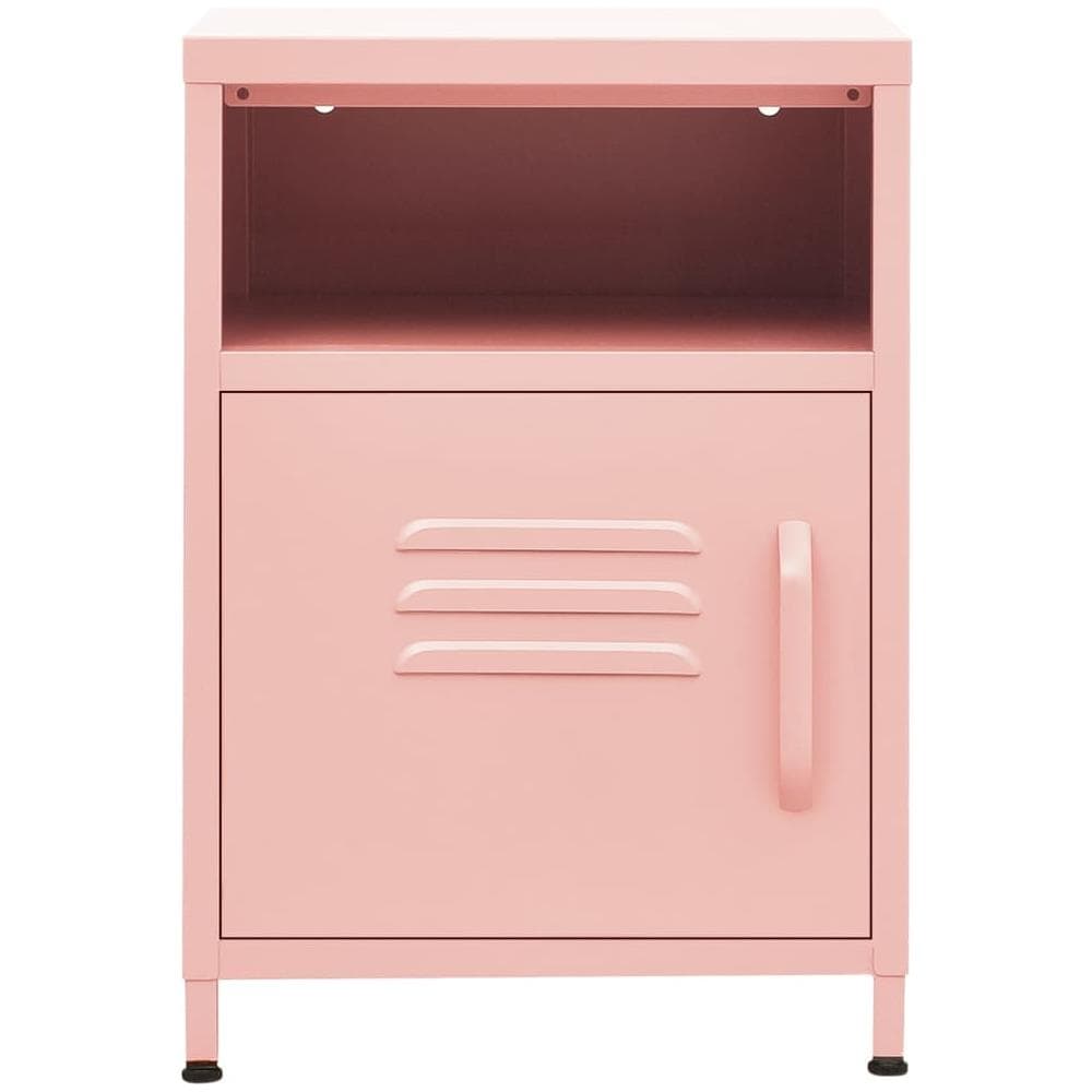 Comodino Rosa 35x35x51 Cm In Acciaio - Foto 3