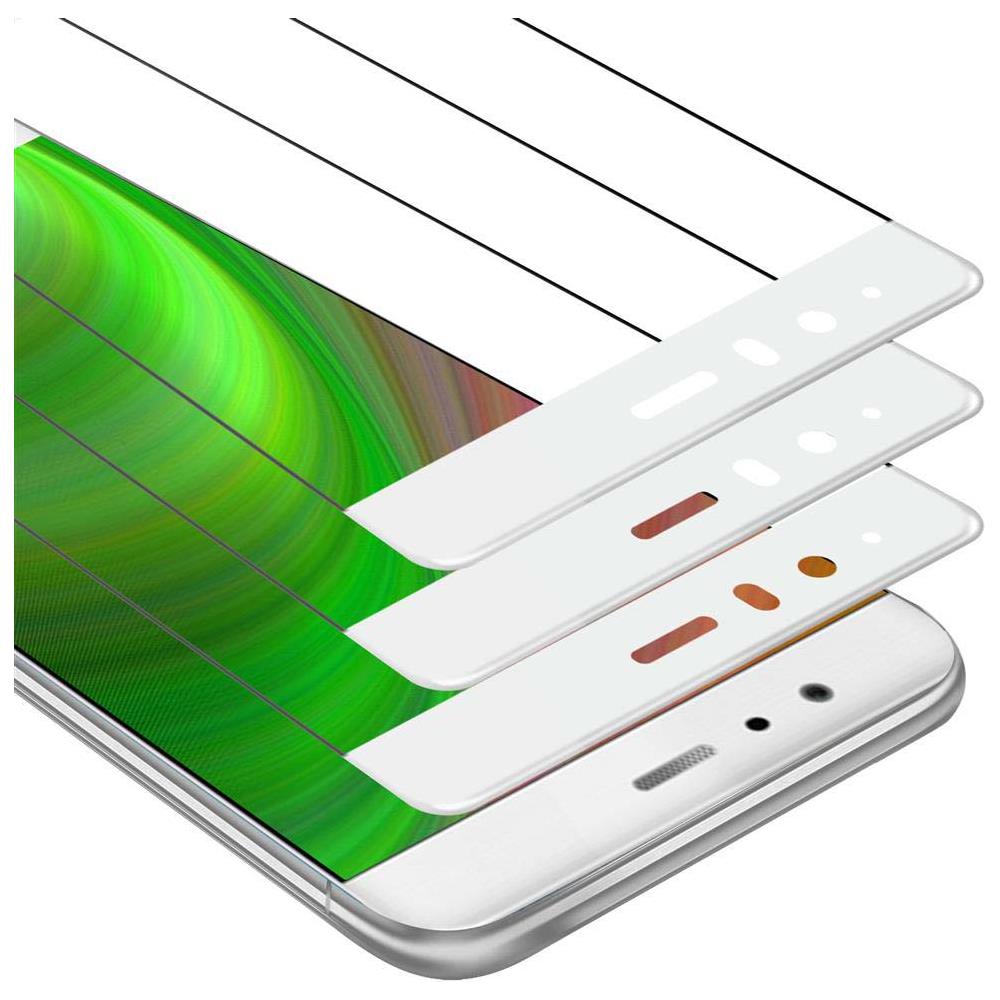3x Pellicola Armatura A Schermo Intero Compatibile Con Huawei P9 In Trasparente Con Bianco - 3x Vetro Temperato (tempered) Di Protezione Del Display In Durezza 9h Con 3d Touch - Foto 1