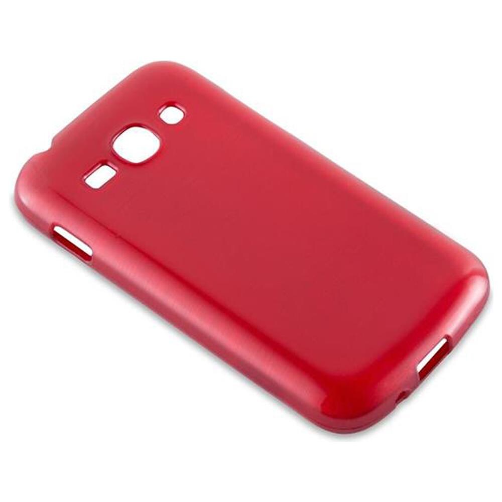 Custodia Compatibile Con Samsung Galaxy Ace 3 In Rosso - Coperchio Protettivo In Silicone Tpu Flessibile Con Design Spazzolato - Foto 2